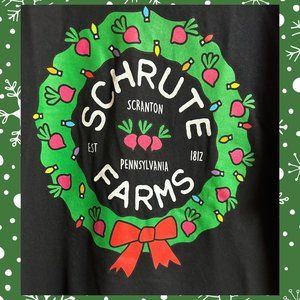 The Office, Schrute Farms, Dunder Mifflin Christmas T-Shirt